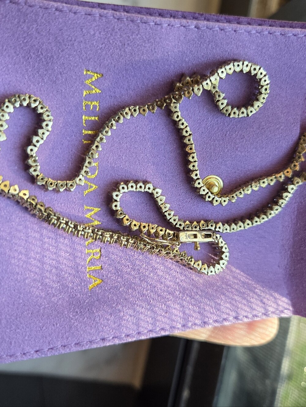 Melinda Maria | Not Your Basic Tennis Necklace 2mm / Gold